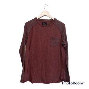 Mens Modern culture Mens Light Purple Long Sleeve Shirt | Large